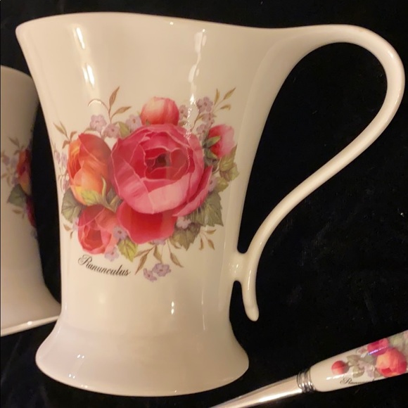 Topmate Tea Cup & Spoon Set of 2 - Picture 2 of 12